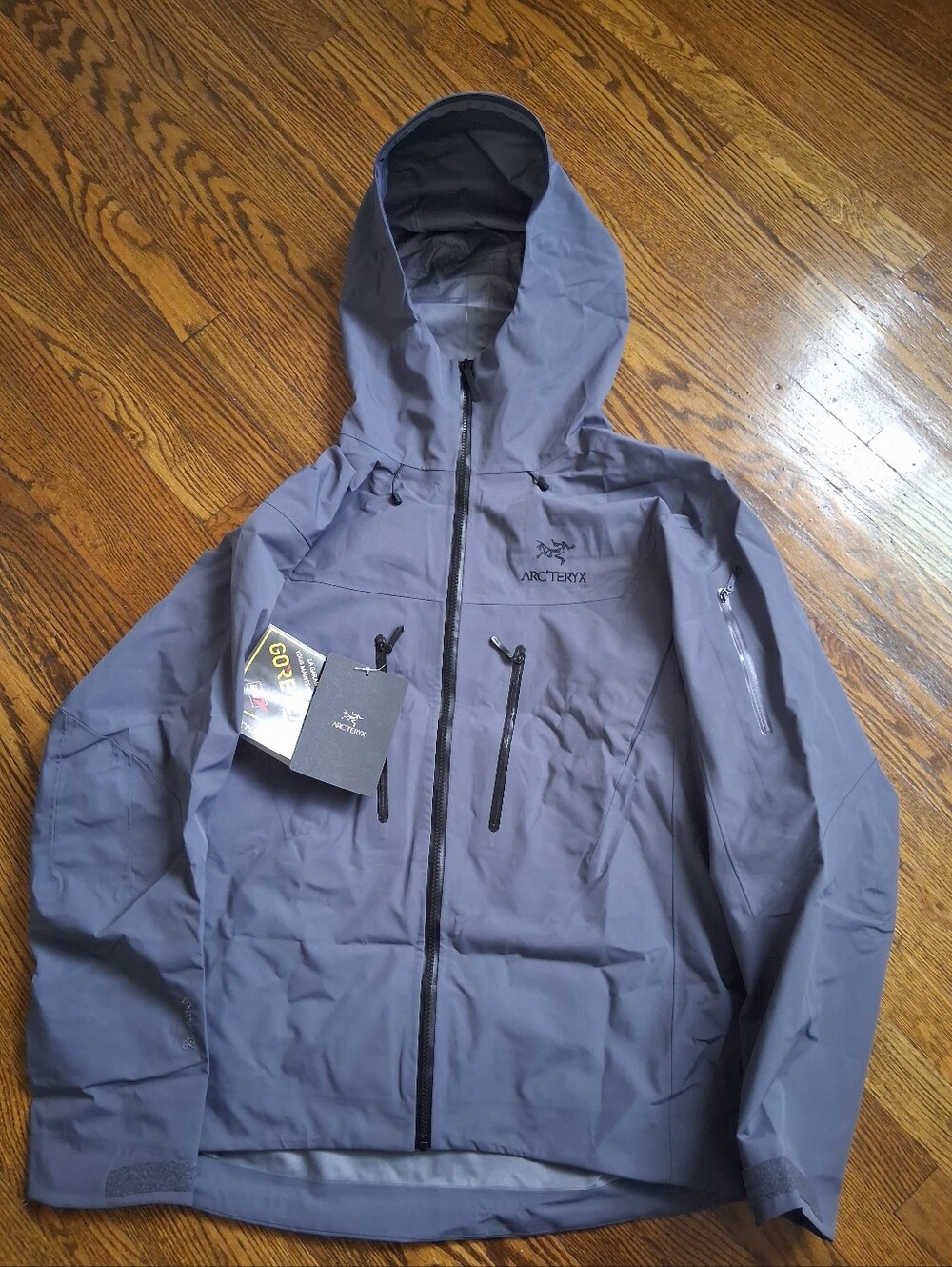 Arc'teryx Men's Hooded Shell Jacket - Gray Blue